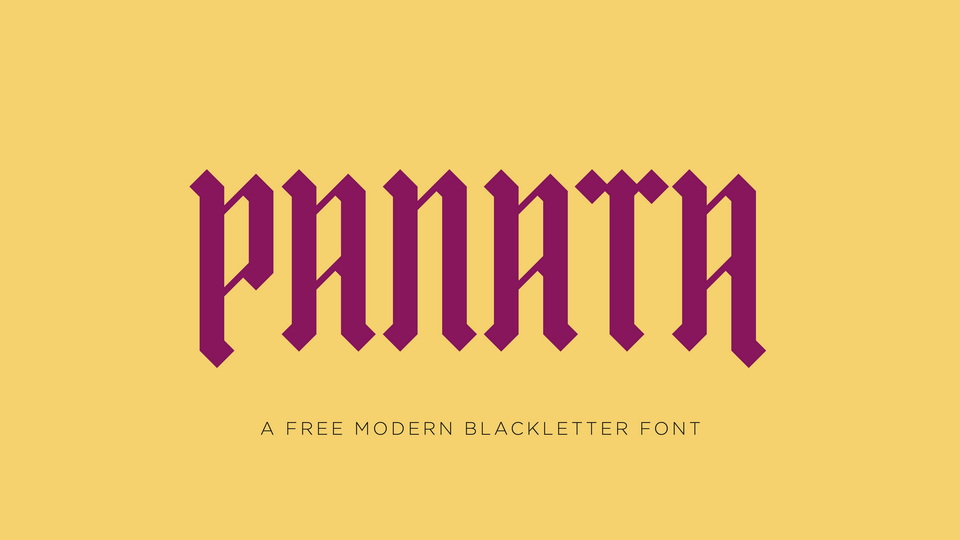 Panata: A Contemporary Font Inspired by Blackletter and Hand-Painted Signs of Manila
