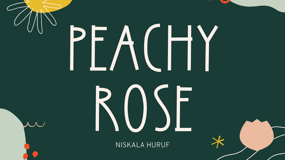 Peachy Rose Typeface: A Versatile and Playful Addition to Your Design Toolkit