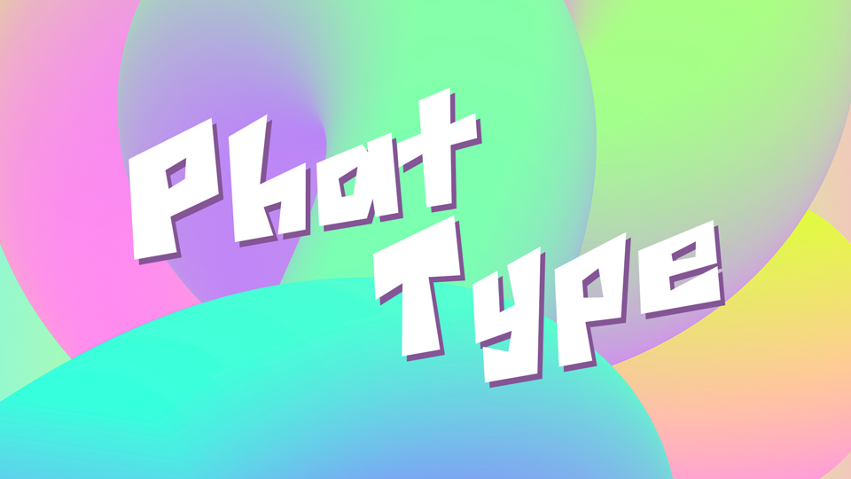 Phat Typeface: A Bold and Geometric Design for Game Development