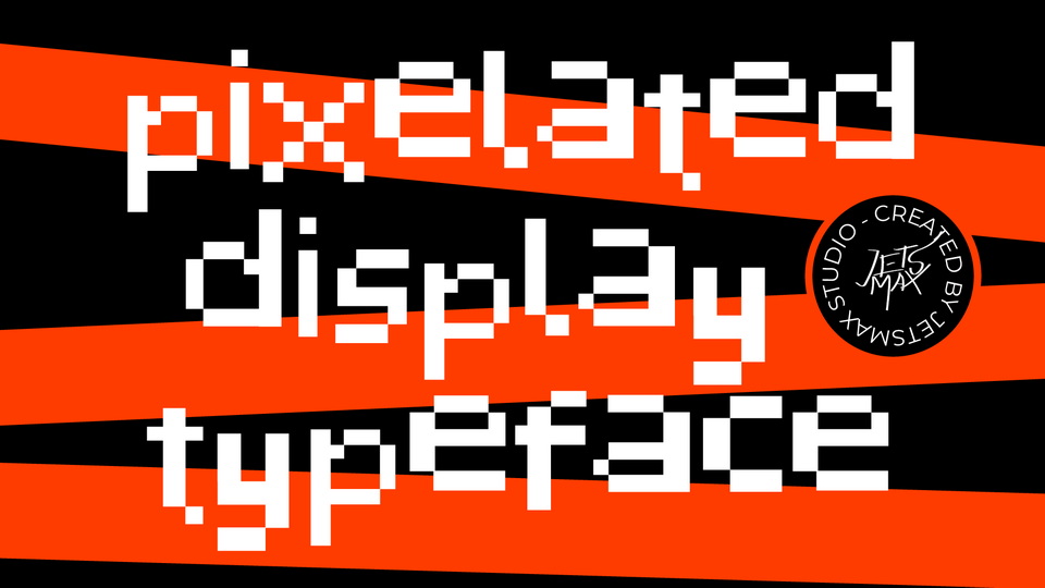 

Pixelated Display: A Trendy Font Inspired by a Classic 80s Game
