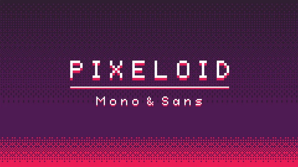 Pixeloid: Playful Typeface Inspired by Video Game Fonts