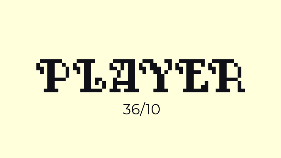 

Player 9: A Unique and Eye-Catching Pixel Typeface