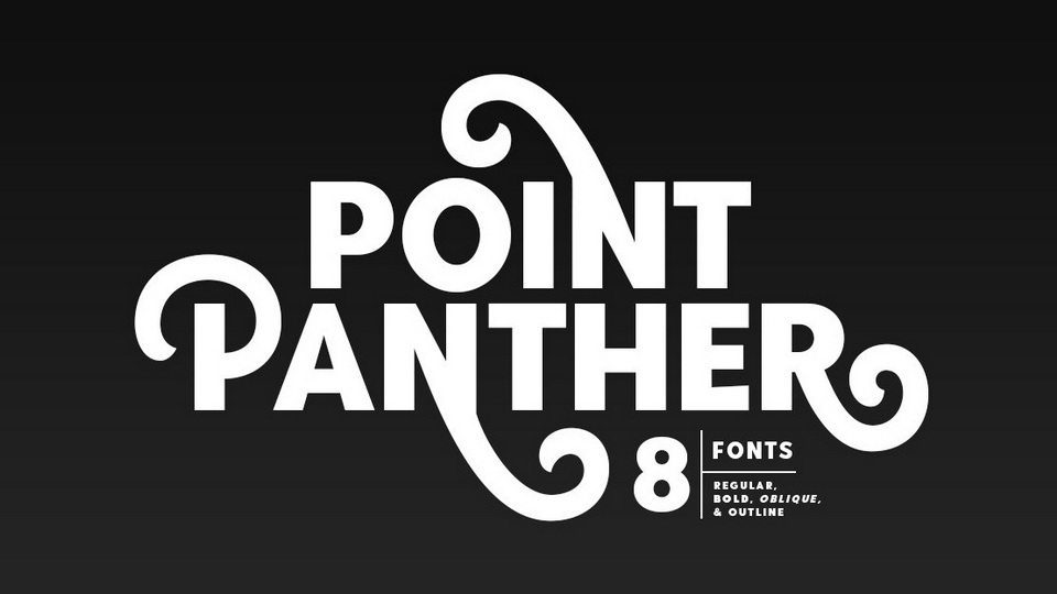 

Point Panther: The Bold, Eye-Catching Font Perfect for Branding, Posters, Street Art, and Merchandise