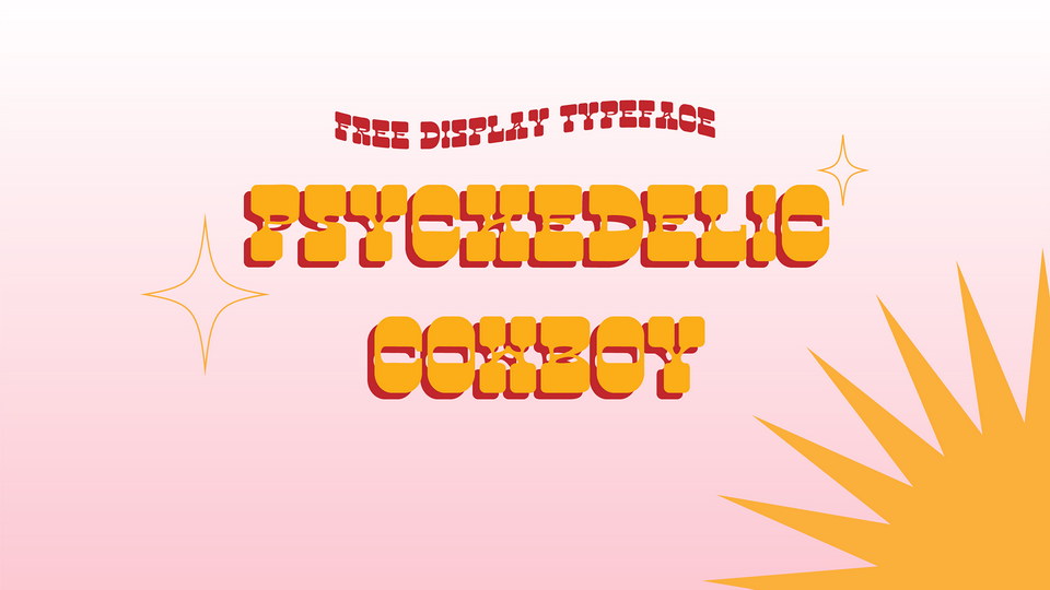 

Psychedelic Cowboy: A Bold and Unique Typeface
