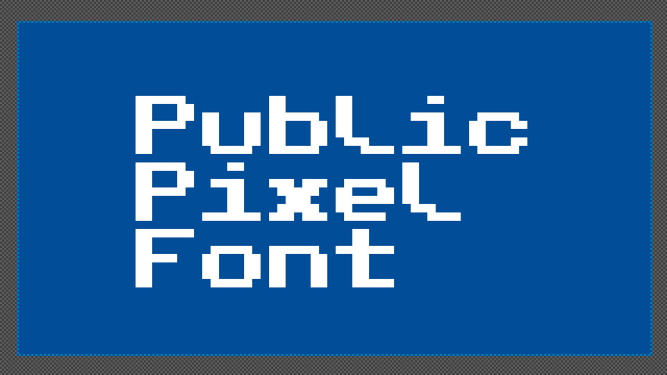 Public Pixel: Meticulously Crafted 8x8 Pixelated Typeface for Retro-Futuristic Design Projects