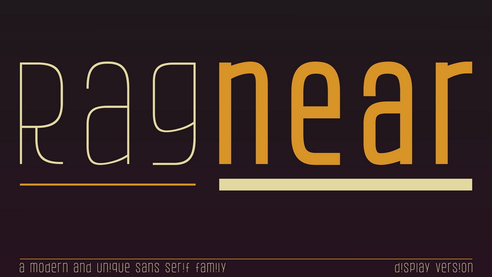 Ragnear Display: A Contemporary Typeface with a Sleek Design