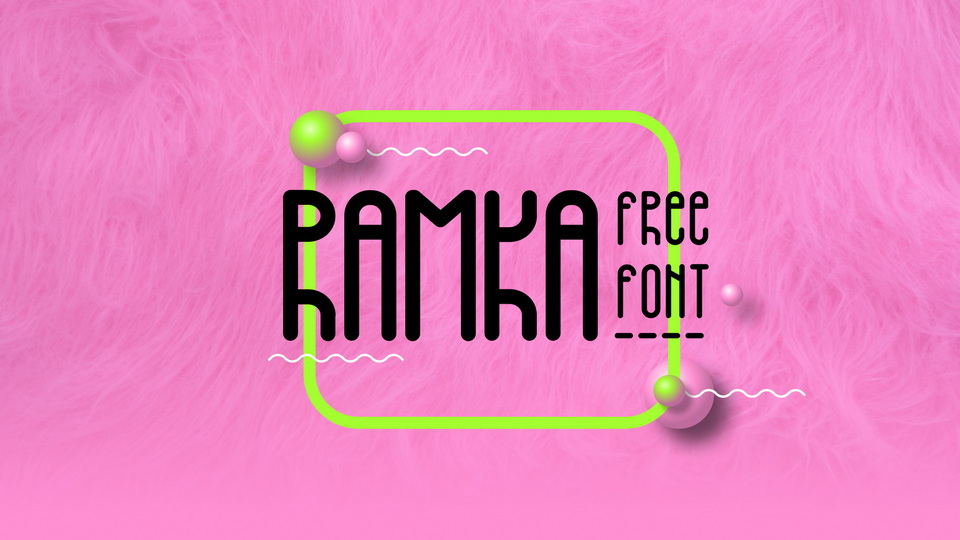  Ramka: A Captivating Display Typeface with Geometric Construction and Adorable Letterforms
