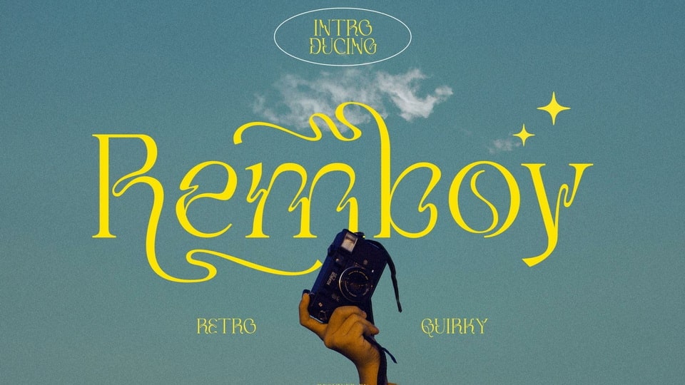Remboy: A Contemporary Typeface with Wave-Like Curves and Versatile Character