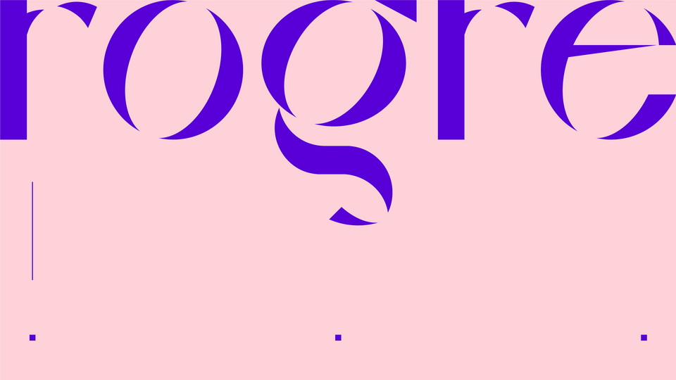 

Rogre Display: Bold and Eye-Catching Experimental Font