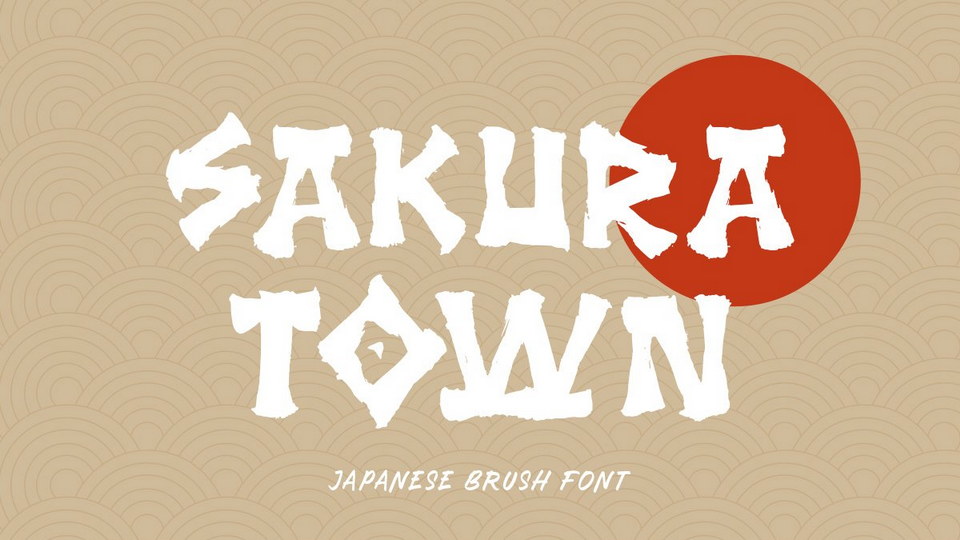 Sakura Town: A Hand-Painted Brush Font Inspired by Japanese Calligraphy