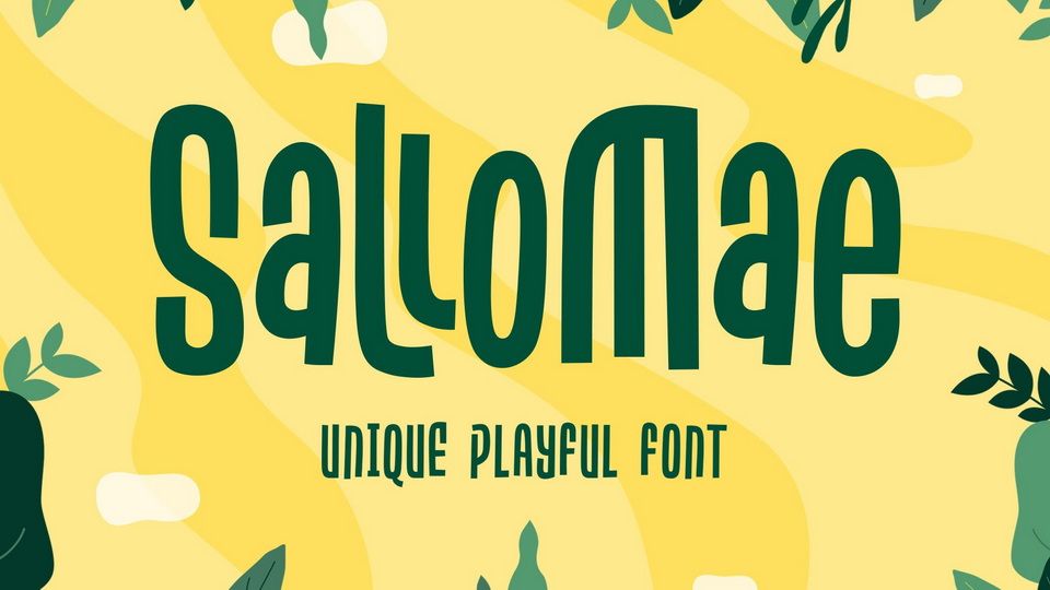  Sallomae: A Fun and Playful Display Font Inspired by Jungle Cartoons and Children's Books