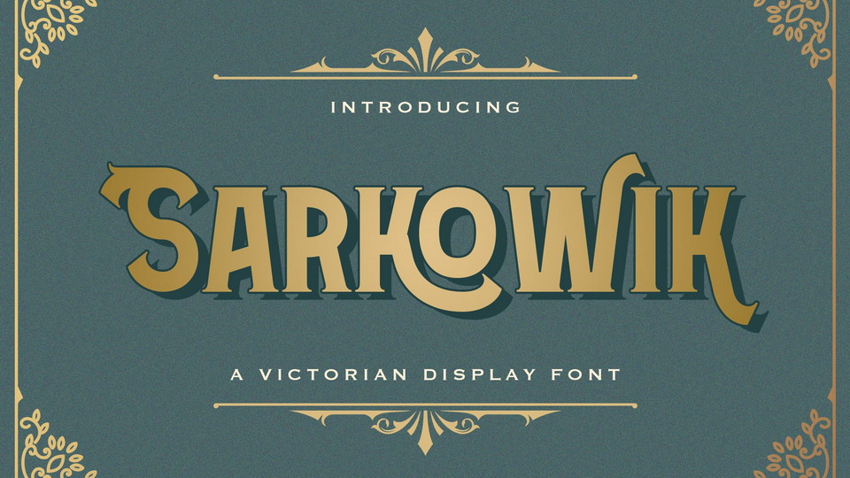  

Sarkowik: An Exquisite Font with Timeless Elegance and Vintage Charm