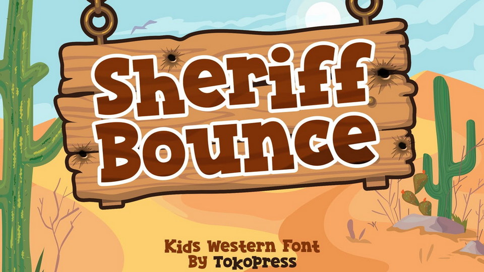 

 Sheriff Bounce: The Perfect Font for Children's Western-Themed Projects