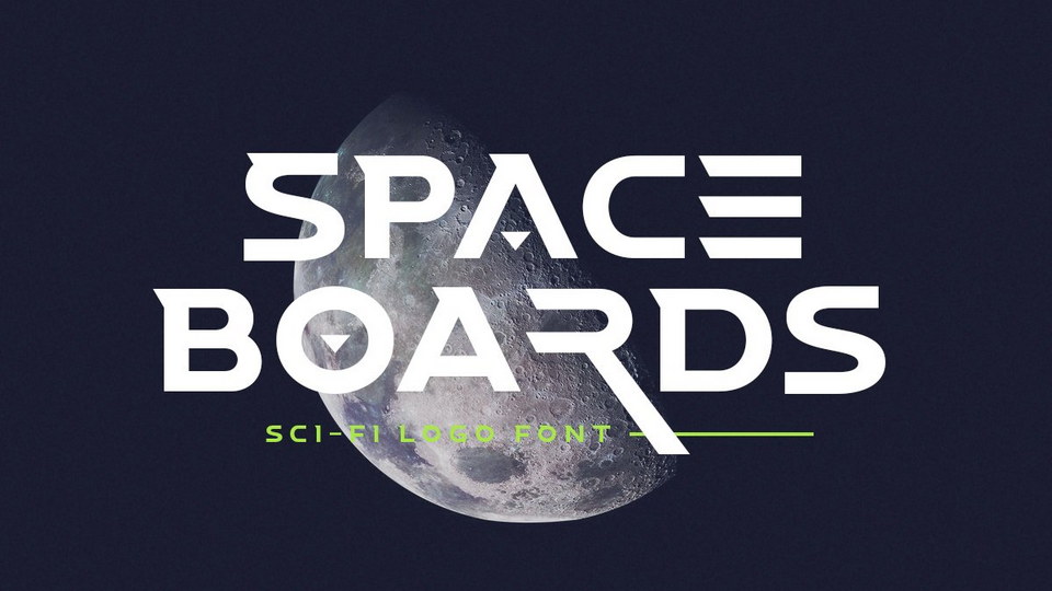  Space Boards: A Futuristic Display Font for High-Tech Logos and Sci-Fi Movie Posters