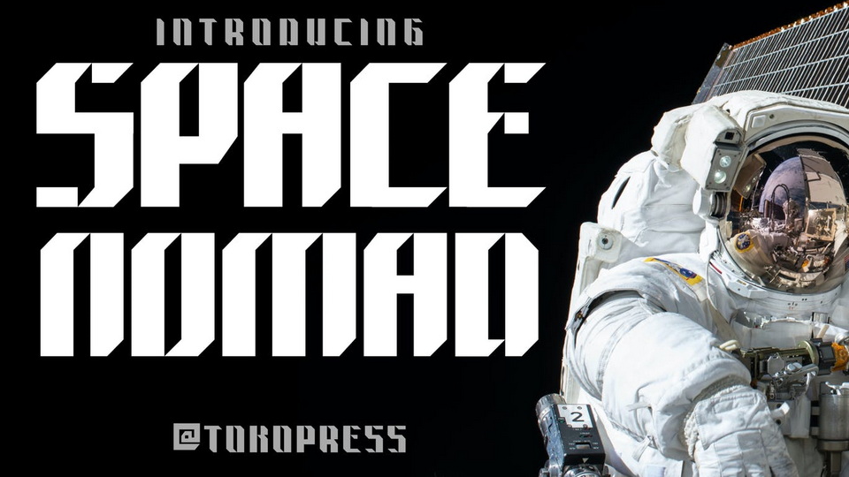 Space Nomad: Font Designed for the Future of Space Exploration and Media Formats
