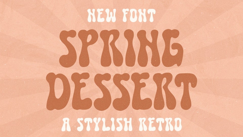 

Spring Dessert: A Stylish Display Font with a Vintage Vibe