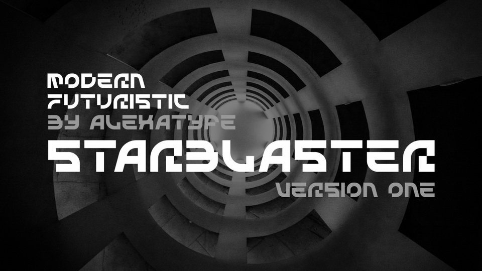 

Starblaster: An Exciting Display Font with a Futuristic Feel