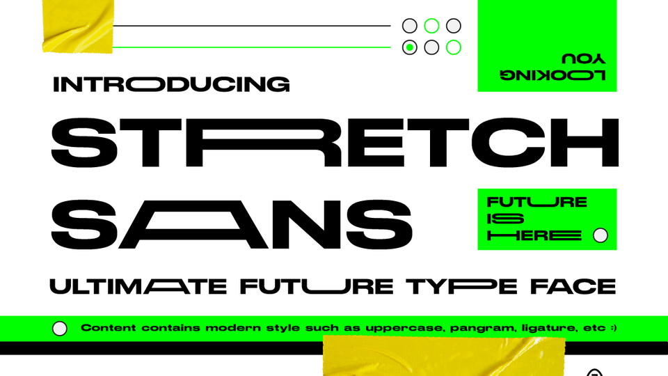 Stretch Sans: A Futuristic and Contemporary Font