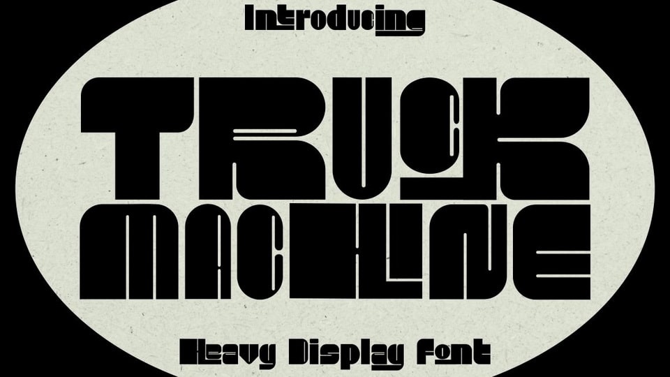  Truck Machine a bold and commanding typeface