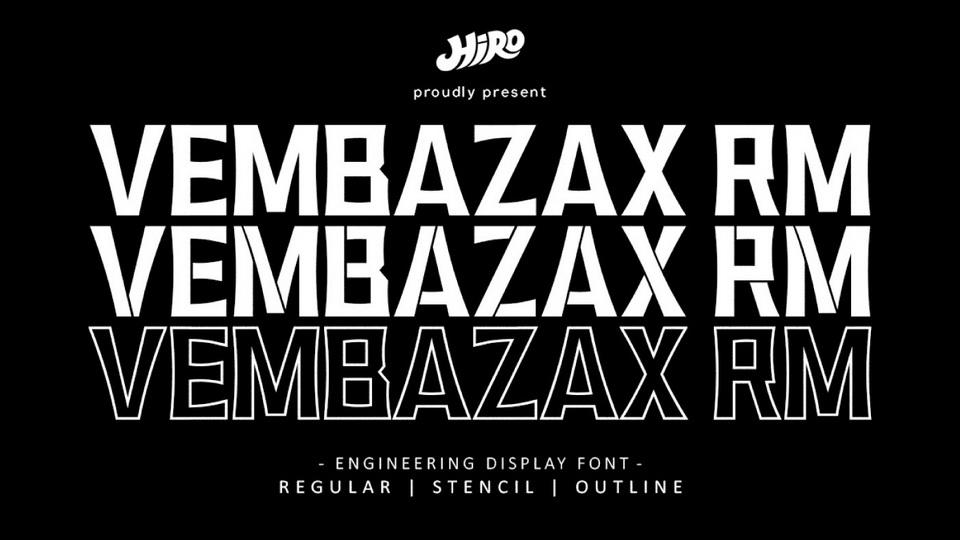 

Vembazax RM: A Remarkable Display Typeface for Logo and Poster Design