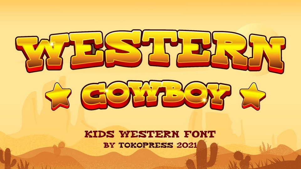

Western Cowboy: Perfect Font for Kids' Markets, Online Gaming, and More