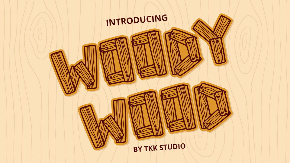 

Woody Wood: An Iconic Font for Adventure and Exploration