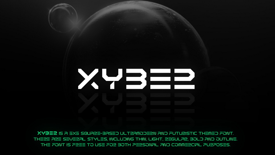 XYBER Font: A Contemporary and Futuristic Typeface for Innovative Designs