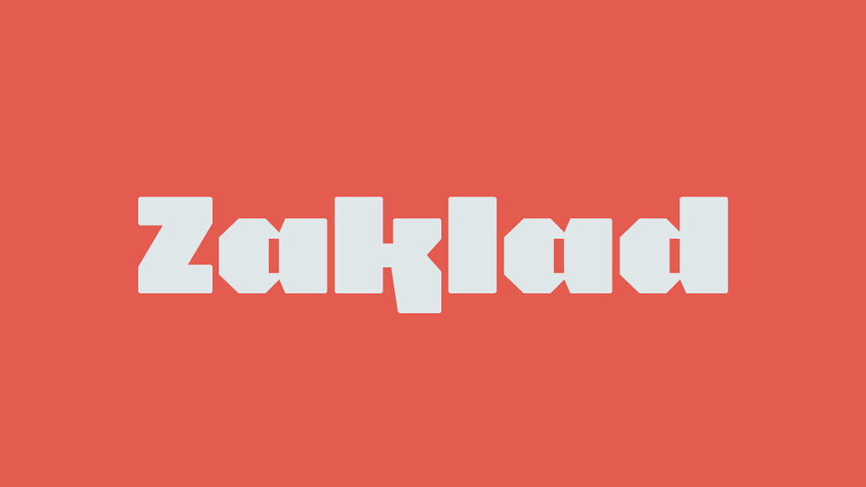 

Zaklad: An Eye-Catching Display Font Developed for Signage and Posters