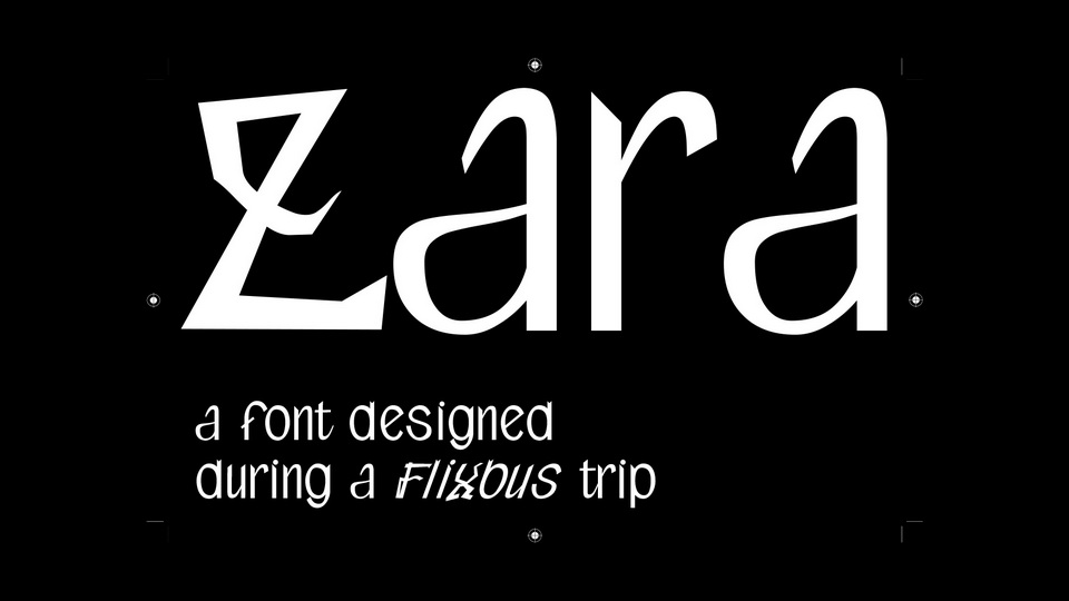 

Zara: A Versatile Font Created on a Flixbus Journey