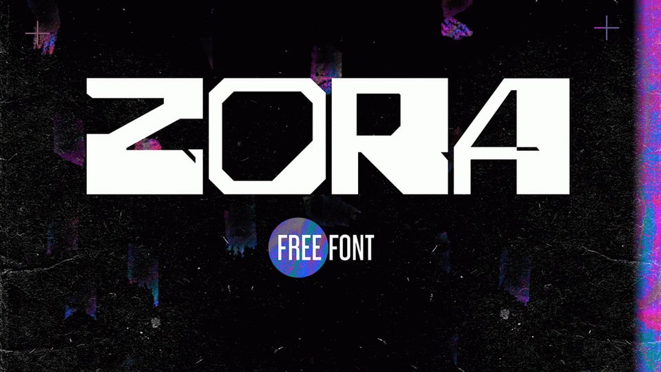 

ZORA: A Sci-Fi Movie Inspired Display Typeface