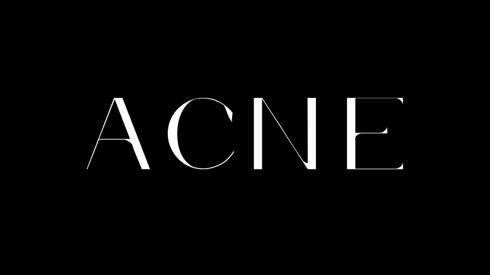 

Acne Font: An Innovative, Experimental Typeface Inspired by the Iconic Fashion Brand