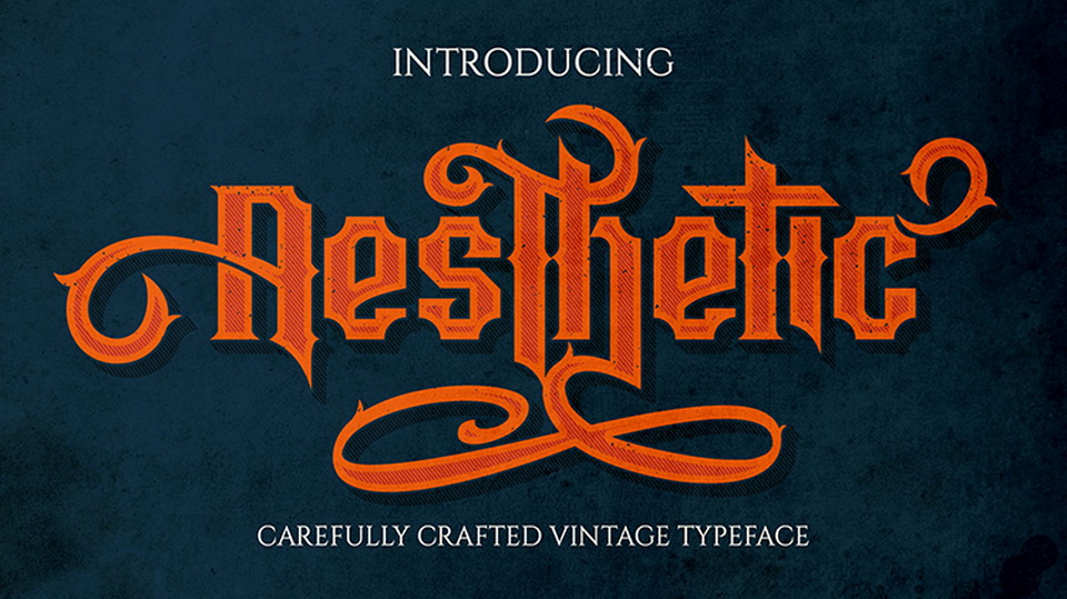

Aesthetic: A Stunning Vintage Typeface Combining Classic and Modern Typography