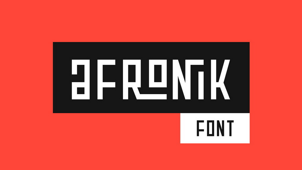 

Afronik Font: An African Themed Display Typeface That Stands Out