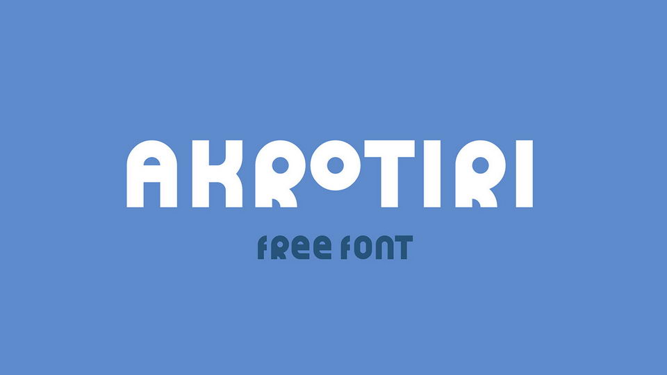 

Akrotiri: A Unique and Creative Geometric Display Font