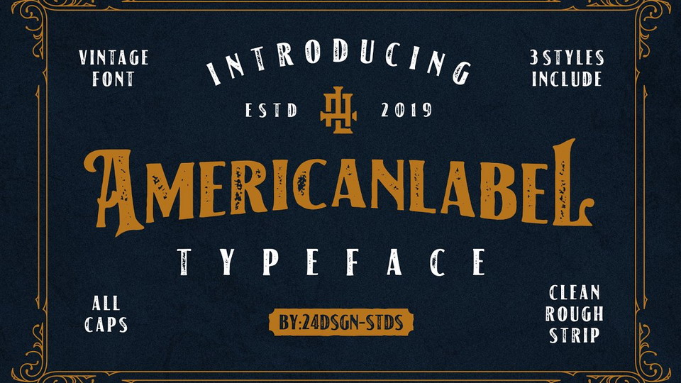 

American Label: A Classic and Timeless Font Family with a Masculine Edge