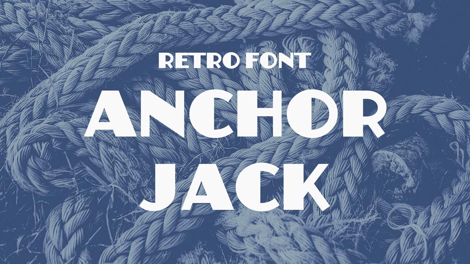

Anchor Jack: An Art Deco-Inspired Bold Font