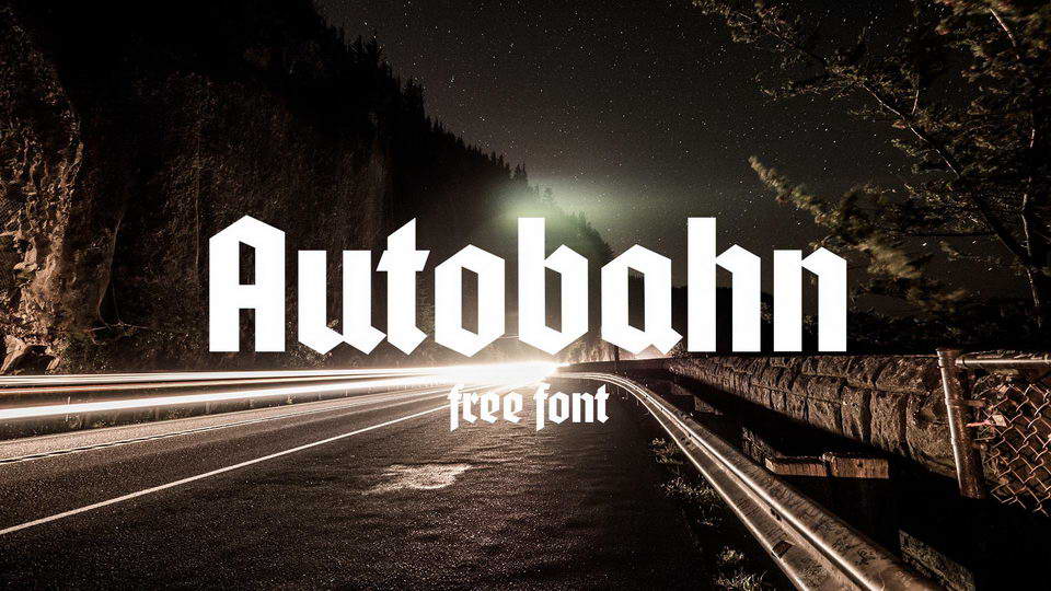 

The Autobahn Font: An Edgy and Modern Typeface