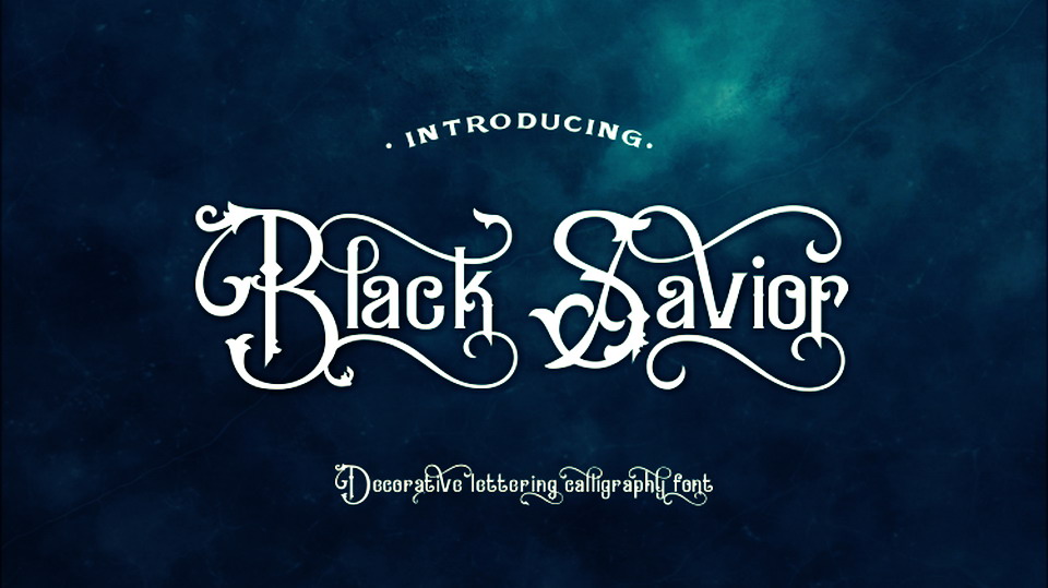 

Black Savior: A Display Font with a Retro Vibe