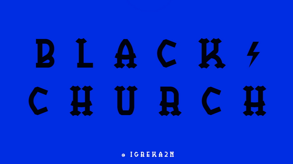 

Black Church Font: An Extraordinary Display Font with a Strong Character and Distinct Personality