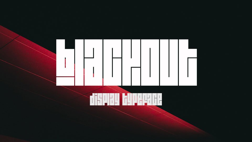 

Blackout: A Bold and Eye-Catching Display Font Perfect for Creating a Memorable and Stylish Logo