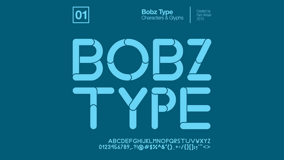 

Bobz Type: A Unique and Eye-Catching Geometric Font With Rounded Shapes and Stencil Characters