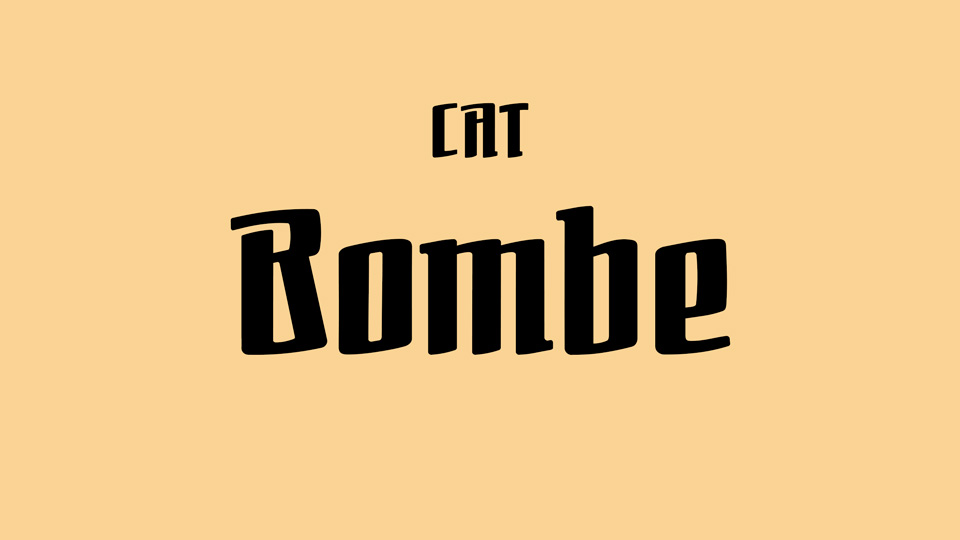 

Bombe CAT: A Bold and Gothic Typeface with Timeless Versatility