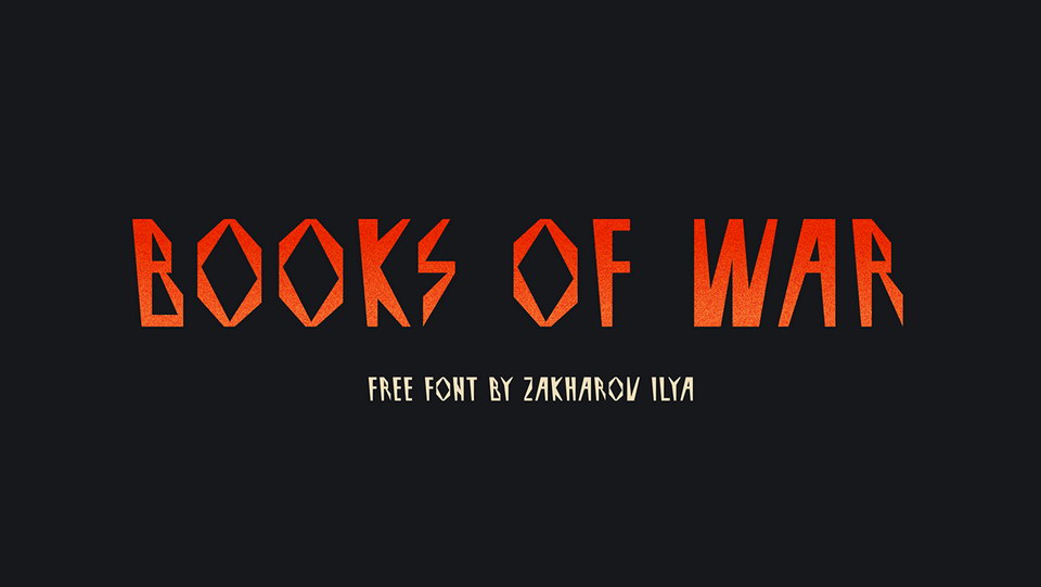 

Books of War is an Ideal Font for Those Looking to Make a Lasting Impression