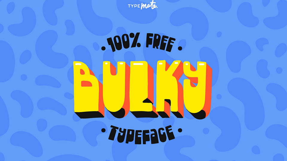 

Bulky: A Cheerful Hand-Drawn Grotesque Font to Make Any Design Project Stand Out