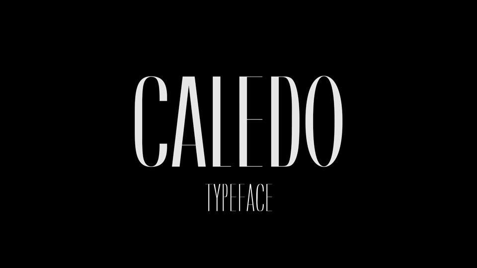  

Caledo: An Eye-Catching Condensed Typeface for Headline Use
