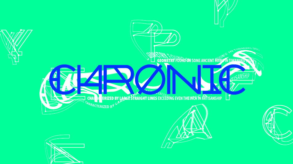 
Chronic: A Free Experimental Geometric Typeface Inspired by Native American Legends & Geometry
