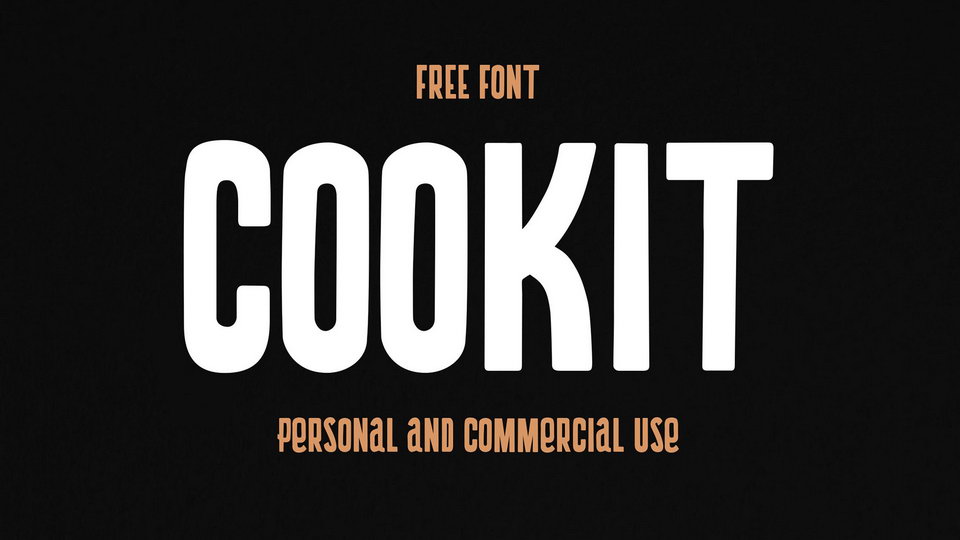 

Cookit: An Incredibly Unique and Eye-Catching Handmade Display Font