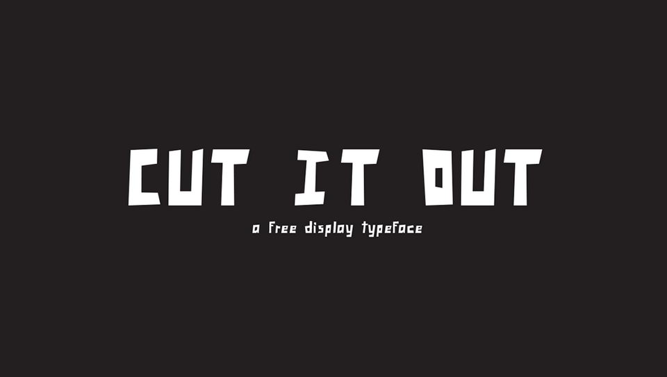 

Cut It Out: An Innovative Display Font Combining Simple Rules with an Artistic Flair