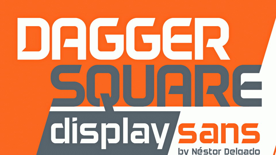 

Daggersquare: An Incredibly Versatile Geometrical Sans Font