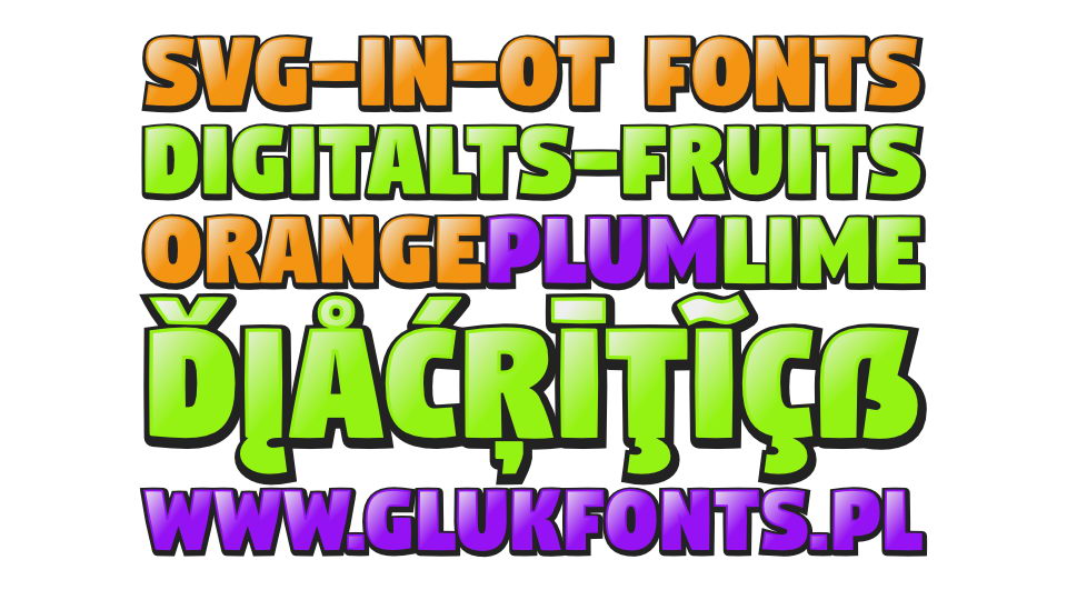 

DigitaltS Fruits: Eye-Catching and Unique Typeface